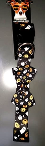 HALLOWEEN NEU NEU MIT ETIKETT HUNDEHALSBAND Größe XL 21-30 ZOLL KÜRBISSE GEISTER SCHLEIFE süß! - Bild 1 von 1