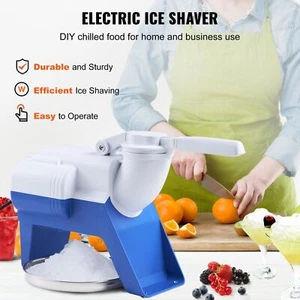 Portable Electric Ice Crusher/Ice Shaver For Home Use 176lbs Per Hour 2 Blades - Picture 1 of 9