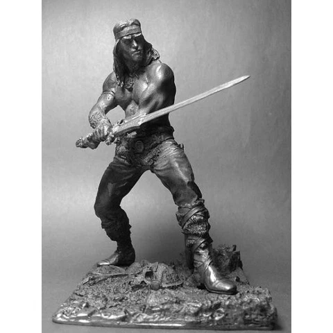 1:24. Cimmerian warrior. Conan the Barbarian (Schwarzenegger) 75mm Cover