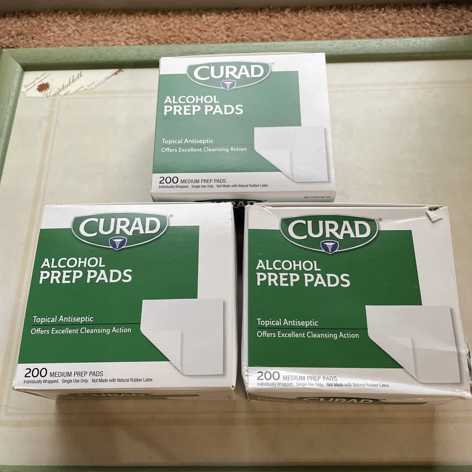 CURAD Alcohol Prep Pads 200 EA (pack of 2)