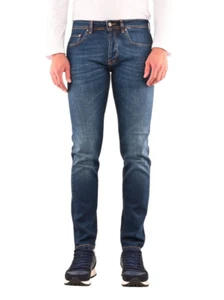 PANTALONE JEANS UOMO LIU JO FRANK DK M000P304 COTONE W02 BLU ORIGINALE PE 2024 - Picture 1 of 4