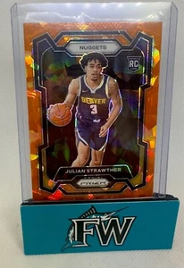 2023-24 Panini Prizm - Julian Strawther #133 Orange Ice Prizm (RC) - Picture 1 of 2