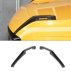 Cubierta de embellecedor de expansión de bisagra del capó del motor del automóvil para Ford Bronco 2021-22 fibra de carbono - Imagen 1 de 11