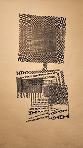 1964 MIROSLAV SUTEJ CROATIAN DESIGNER OF NATIONAL FLAG ORIG SILKSCREEN PRINT - Picture 1 of 8