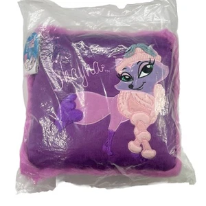 Bratz Petz Foxz Shayna lila Kissen Plüsch Dekokissen 12x12 flauschig versiegelt - Bild 1 von 8