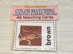 Color Matching - Flashcards for Preschool 52 Cards- Teaching supplies - Picture 1 of 4