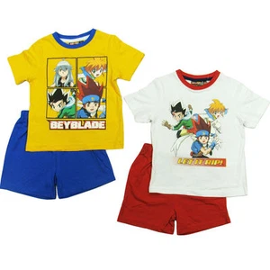 BEY BLADE MAGLIETTA E PANTALONCINO CORTO BAMBINO COTONE 100% - Foto 1 di 1