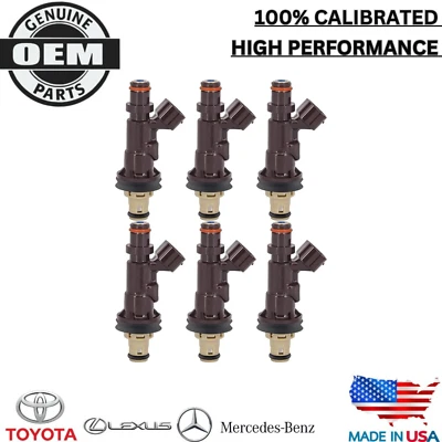 x6 NEW OEM DENSO Fuel Injectors 1999-2004 Toyota 4Runner Tacoma Tundra 3.4L V6 - Image 1 of 4