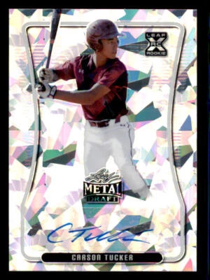 2020 Leaf Metal Draft Silver Crystals #BACT1 Carson Tucker - Image 1 of 2