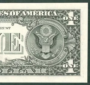 1995 $1 FRN SAN FRAN - BEP 295 BACKPLATE ERR RUN 14 - FP 334 + 3 NOTES - UNC - Picture 1 of 3