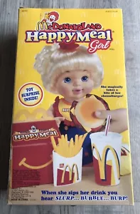 Vintage McDonaldland Happy Meal Girl Slurp, Bubble, Burp Doll Hasbro 66760 NIB