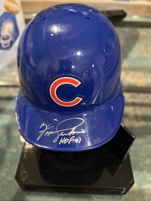 FERGIE JENKINS HOF 91 Signed Autographed Mini Helmet Chicago Cubs in Case - Image 1 of 4