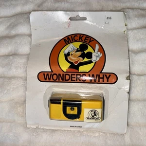 Vintage Mickey Mouse Camera Disney NEW 110 Yellow Mickey Wonders Why - Picture 1 of 6