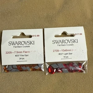 Lote de 2 cristales planos Swarovski - Imagen 1 de 6