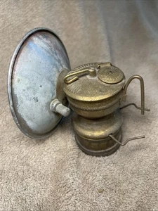 Vintage BUTTERFLY Brass Miner's Carbide Lamp - Picture 1 of 7