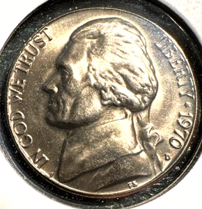 1970 D jefferson nickel BU - Picture 1 of 2