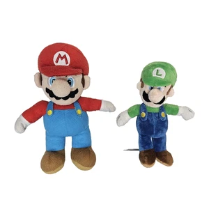 Peluche Super Mario Bros Mario Luigi Nintendo bordado rojo verde - Imagen 1 de 19