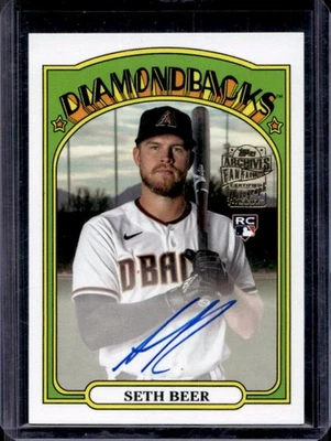 2022 Topps Archives Seth Beer Fan Favorites Auto RC Rookie #72FF-SB Diamondbacks - Image 1 of 2