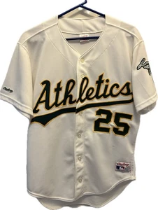 Auténtica camiseta de los años 80 Mark McGwire Oakland A’s Rawlings talla 44 *LEER* - Imagen 1 de 16
