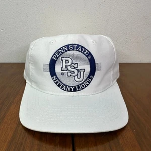 Cappello Vintage The Game Snapback Penn State University Circle Logo PSU Bianco Vintage - Foto 1 di 10