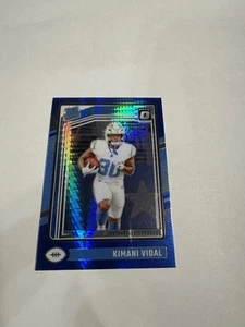 2024 NFL Donruss Optic Blue Hyper Rated Rookie Kimani Vidal Rookie Los Angeles - Picture 1 of 2