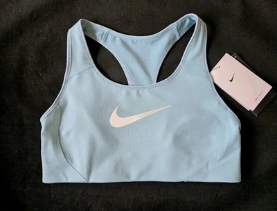 NIKE VICTORIA FORMA MUJER ALTO SOPORTE DEPORTIVO ENTRENAMIENTO SUJETADOR ASTER VERDE AZULADO # 548545-NUEVO CON ETIQUETAS Foto 1 de 4
