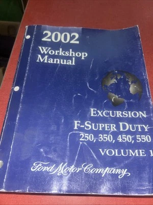 Ford Excursion Super Duty 2002 F250 F350 F450 F550 manual de taller volumen 1 Foto 1 de 4