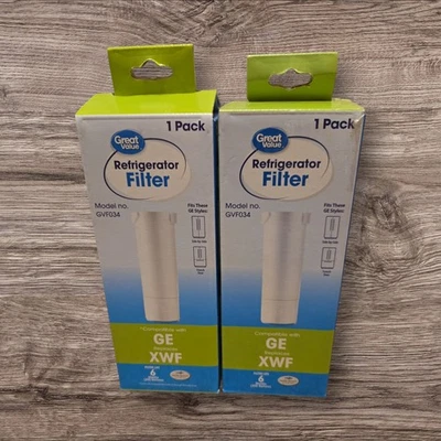 (2) Filtros de agua GE para refrigerador XWF GRAN valor NUEVO SELLADO GVF034 Foto 1 de 2