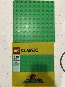 LEGO Green Baseplates 10 Units, 5x5 Inches, 16x16, 2 Sealed And 3 Opened