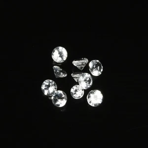 0.84Ct [10 Pcs Lot] Romantic Perfect Round 3 MM Natural White Brazil PETALITE ! - Picture 1 of 5