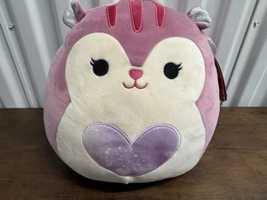Peluche ALLINA The Squirrel Squishmallows 8" Corazón Vientre Nuevo Con Etiquetas 5-22-2023 - Imagen 1 de 9