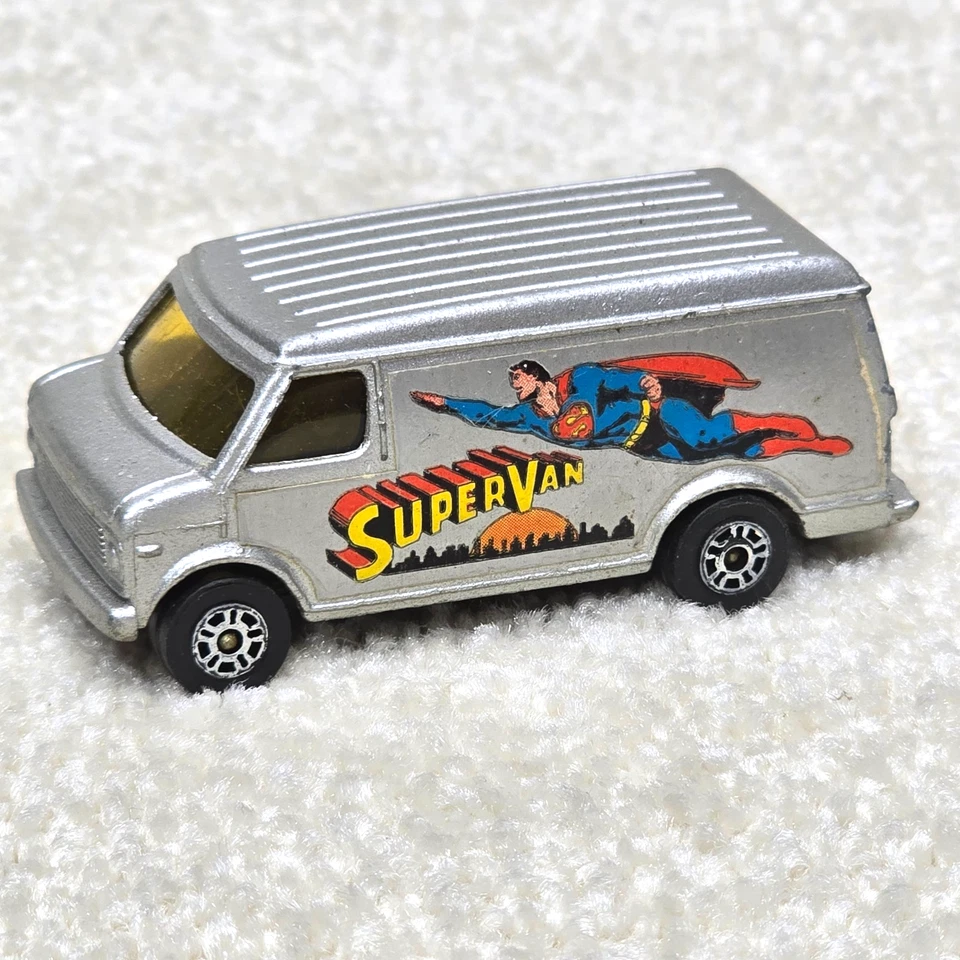 1978 Superman Supervan Corgi Juniors U.S. Van Comic DC Marvel Chevy VTG - Image 1 of 4