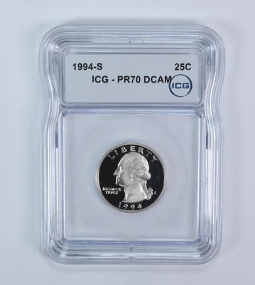 1994-S Washington Quarter PR70 DCAM ICG *3747 - Image 1 of 4