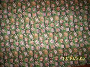 New Red Packed Apples and Baskets 100% cotton fabric by the 1/4 yard (Fall) - Picture 1 of 2