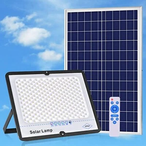 1x Solar LED Flutlichter 300W 200W 100W 50W Mit Fernbedienung Solarlampe - Bild 1 von 14