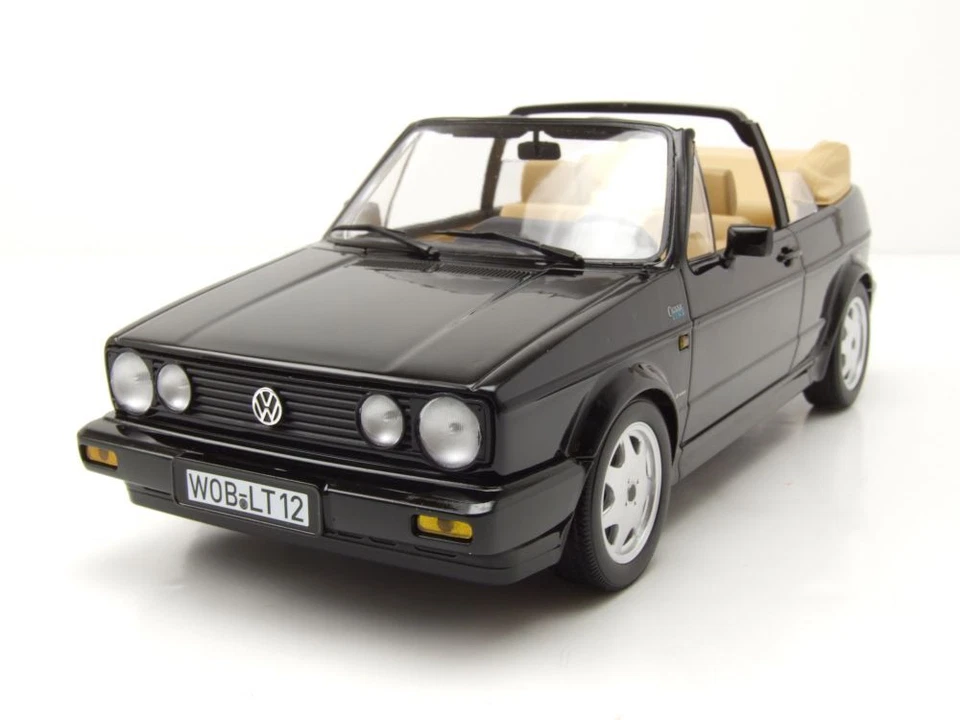 Volkswagen VW Golf 1 Cabrio Modellino Di Auto Di NOREV 1 18 Nero NUOVO 188568