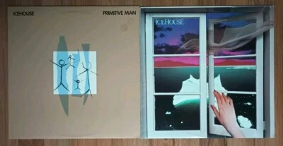 ICEHOUSE  PRIMITIVE MAN 1982 + ST / SELF TITLED 1981 2 LP lot vinyl album US - Image 1 of 4