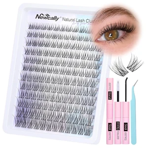 Kit de racimos de pestañas naturales Kit de extensión de pestañas Wispy Extensión de pestañas en racimo C C - Imagen 1 de 12