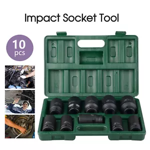 10Pcs 3/4'' Drive Deep Impact Socket Tool Set 80mm Length tool set 22-41mm - Picture 1 of 13