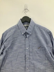 Southern Point Co Shirt Mens Adult Small Blue Button Down Long Sleeve Dog - Picture 1 of 10