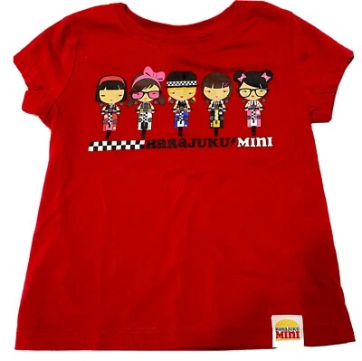 Harajuku Mini Red Dolls Shirt  girls size 4 - Image 1 of 4