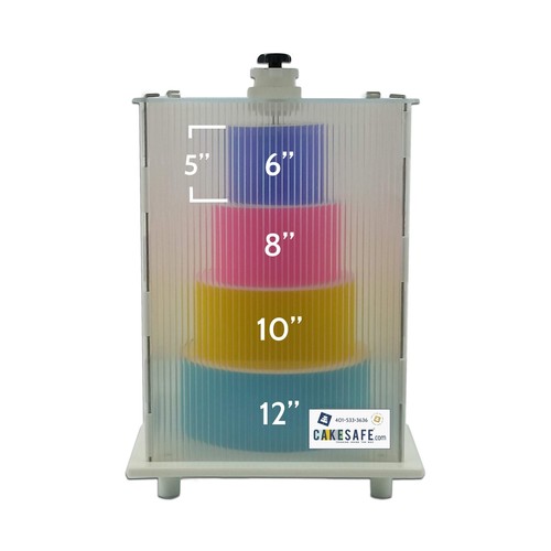 CAKESAFE CS-NT02 Reusable Cake Transporter Clear Plastic Cake Carrier ...
