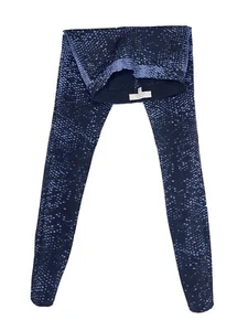 Robert Rodriguez Womens High Rise Leggings Blue Black Snake Print Size 0 B6 - Picture 1 of 4