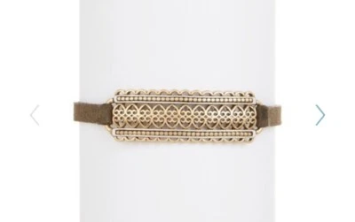 $39  Lucky Brand Openwork  leather Link Bracelet  F1B - Изображение 1 из 3