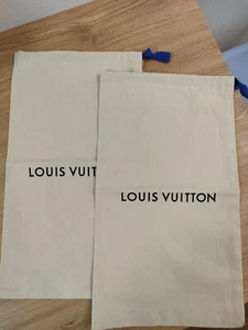 A Pair of Louis Vuitton Storage Dust Bags for Shoes Drawstring 15.7” x 9.0" - Picture 1 of 3