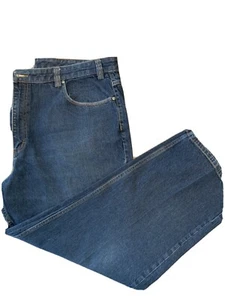 DULUTH TRADING Denim Blue Jeans 46 X 30 Dark Wash Waist 46” Inseam 30” - Picture 1 of 7
