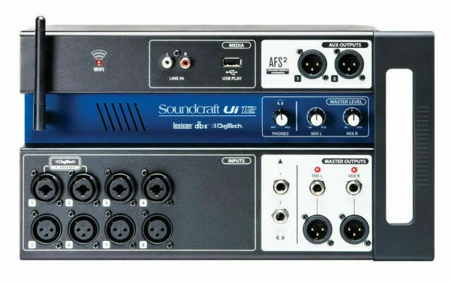 Soundcraft UI12 Remote Controlled Digital Mixer - Black