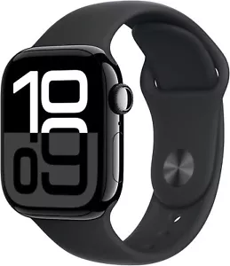 Apple Watch Series 10 46 mm (GPS + cellulaire) bracelet aluminium noir M/L noir - excellent état - Photo 1 sur 2