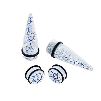 24pcs 00G-20mm Ear Gauge Stretching Kit Acrylic Tapers Stretchers Set Multicolor - Image 1 of 4