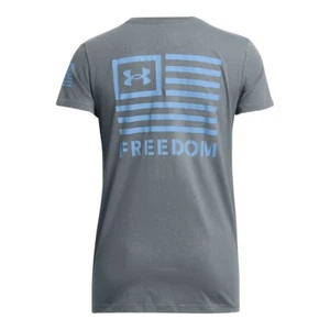 Under Armour 1370819 Women's UA Freedom Banner Short Sleeve Tee Graphic T-Shirt - Picture 1 of 34